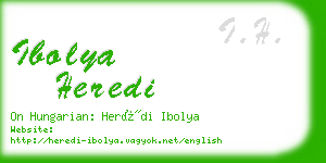 ibolya heredi business card